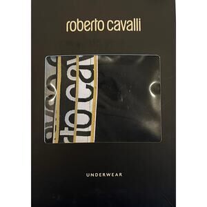 13-55 ROBERTO CAVALLI Men's NWT 95% Cotton Underwear Boxer Brief Trunks XL